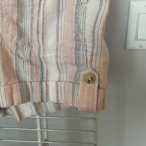 Calvin Klein Pink Pin Striped Shorts - Picture 4 of 8